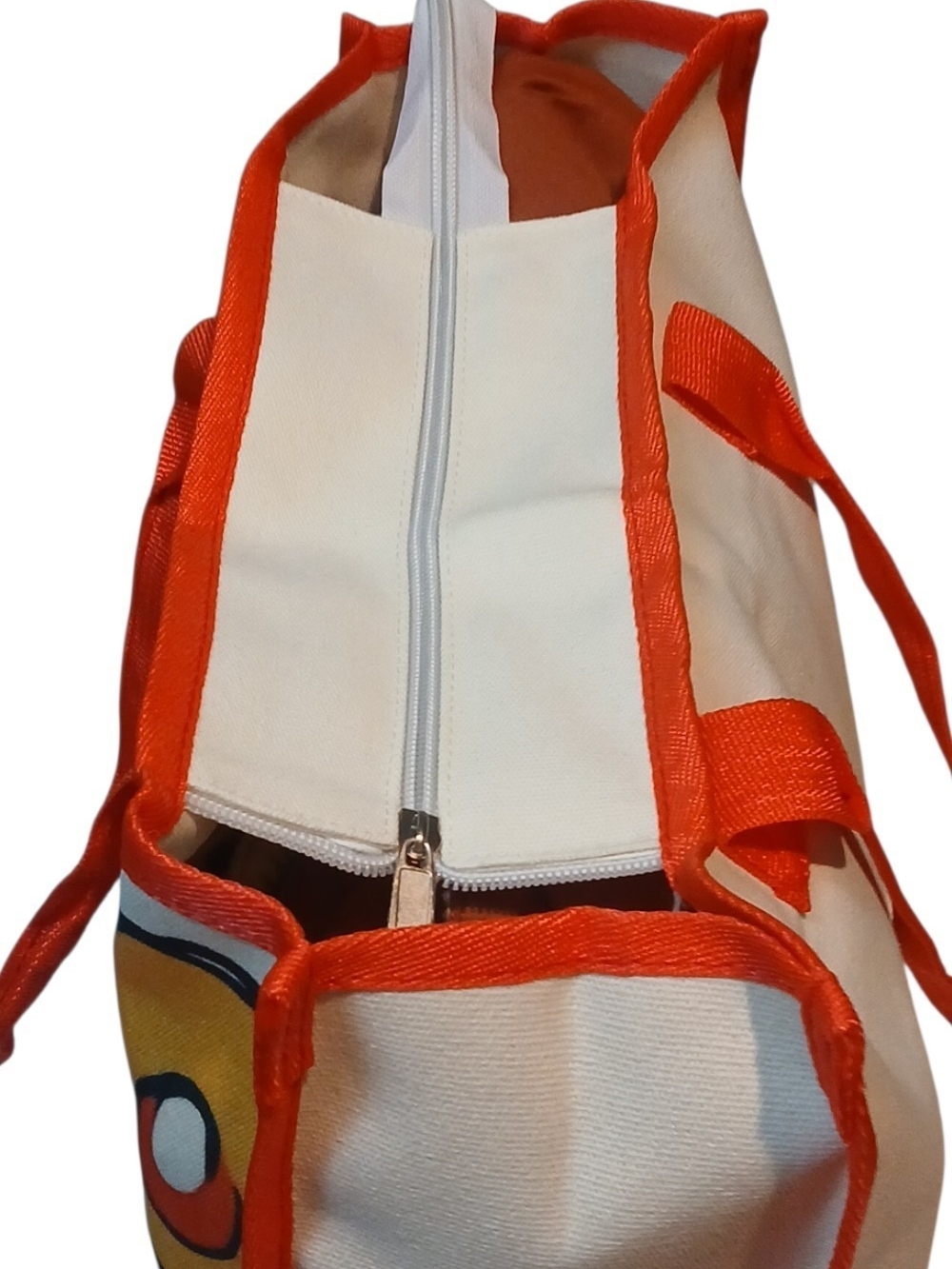 Peanuts -ECO FRIENDLYLarge SnoopyTote Bag,Snoopy's Graffiti Style, inside Pocket - Picture 6 of 10